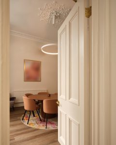Luxury office interior photographed for an interior design portfolio