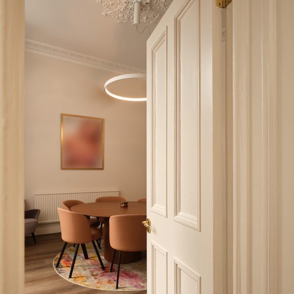 Luxury office interior photographed for an interior design portfolio