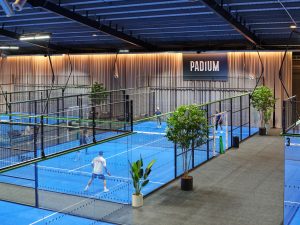 Bespoke sports club interior photographed for an interior design portfolio