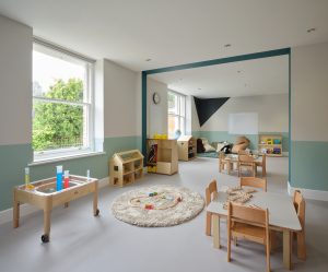 Nursery interior photographed for an interior design portfolio