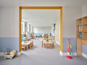 Nursery interior photographed for an interior design portfolio