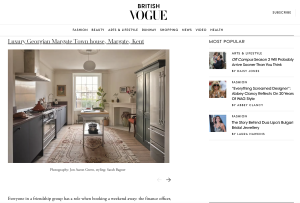 Press PR interior design for Vogue magazine uk